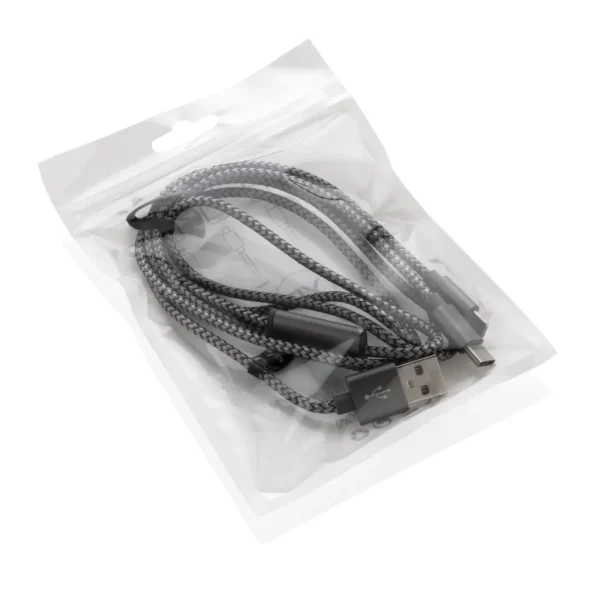 3-in-1 gevlochten nylon kabel - Afbeelding 4