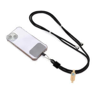 Alternative view of CarryLoop RCS rPET verstelbare lanyard met telefoonhouder