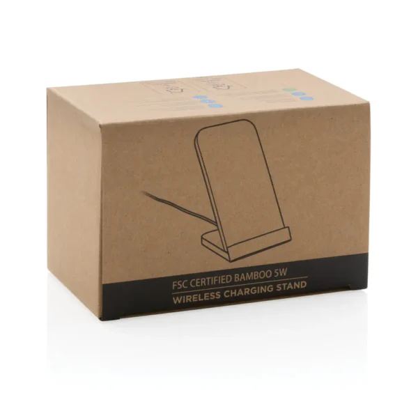 Bamboe 5W draadloze oplaadstandaard - Afbeelding 4