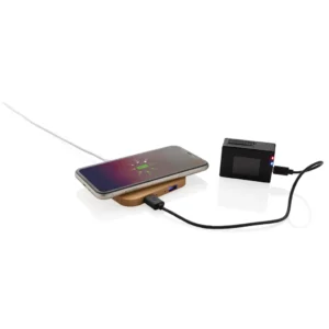 Alternative view of Bamboe 10W draadloze oplader met USB