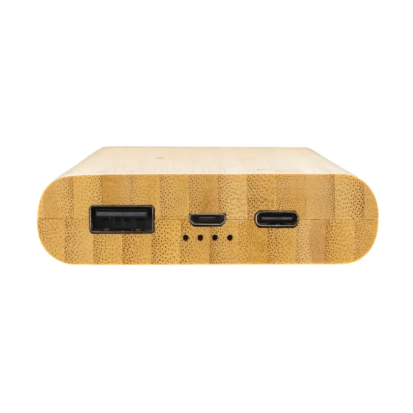 Bamboe 8.000 mAh 5W draadloze powerbank - Afbeelding 5