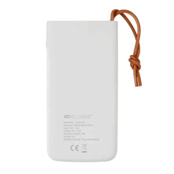 Aria 8.000 mAh powerbank met draadloos opladen - Afbeelding 3