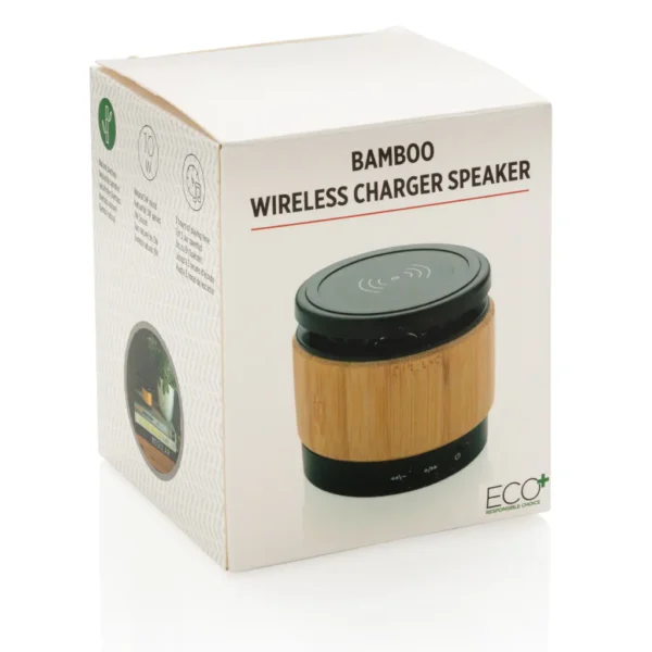 Bamboe 3W speaker met draadloze oplader - Afbeelding 7
