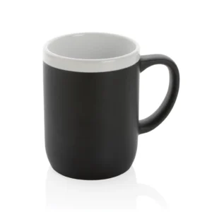 Keramische mok met witte rand 300 ml.