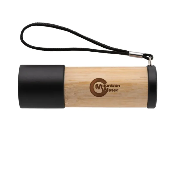 Bamboe- en RCS-gerecycled plastic zaklamp - Afbeelding 5