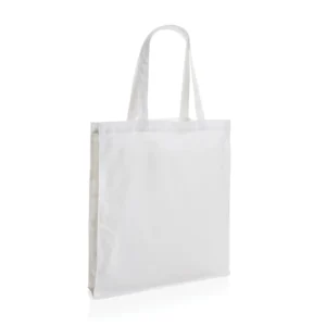 Impact AWARE? gerecycled katoenen draagtas met bodem 145gsm