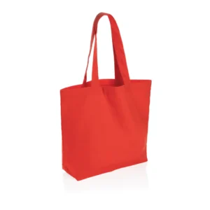 Impact Aware? recycled canvas shopper met vakje 240gsm