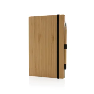 Bamboe notitieboek en infinity potlood set