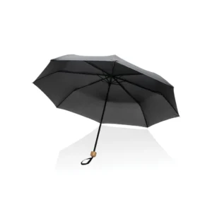 20.5" Impact AWARE RPET 190T pongee bamboe miniparaplu