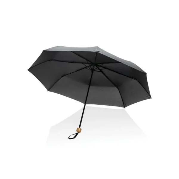 20.5" Impact AWARE RPET 190T pongee bamboe miniparaplu