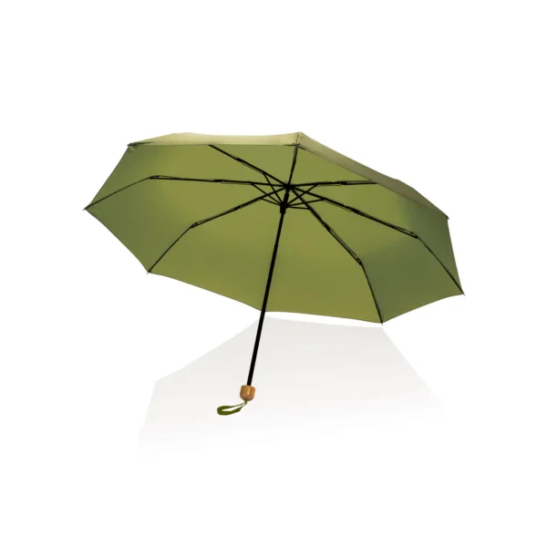 20.5" Impact AWARE RPET 190T pongee bamboe miniparaplu - Afbeelding 25