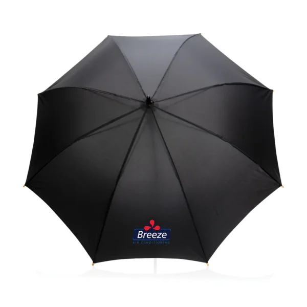 23" Impact AWARE RPET 190T auto open bamboe paraplu - Afbeelding 5