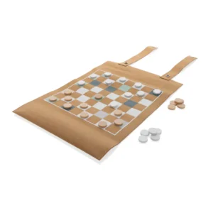 Alternative view of Britton kurk opvouwbare backgammon en damspel set