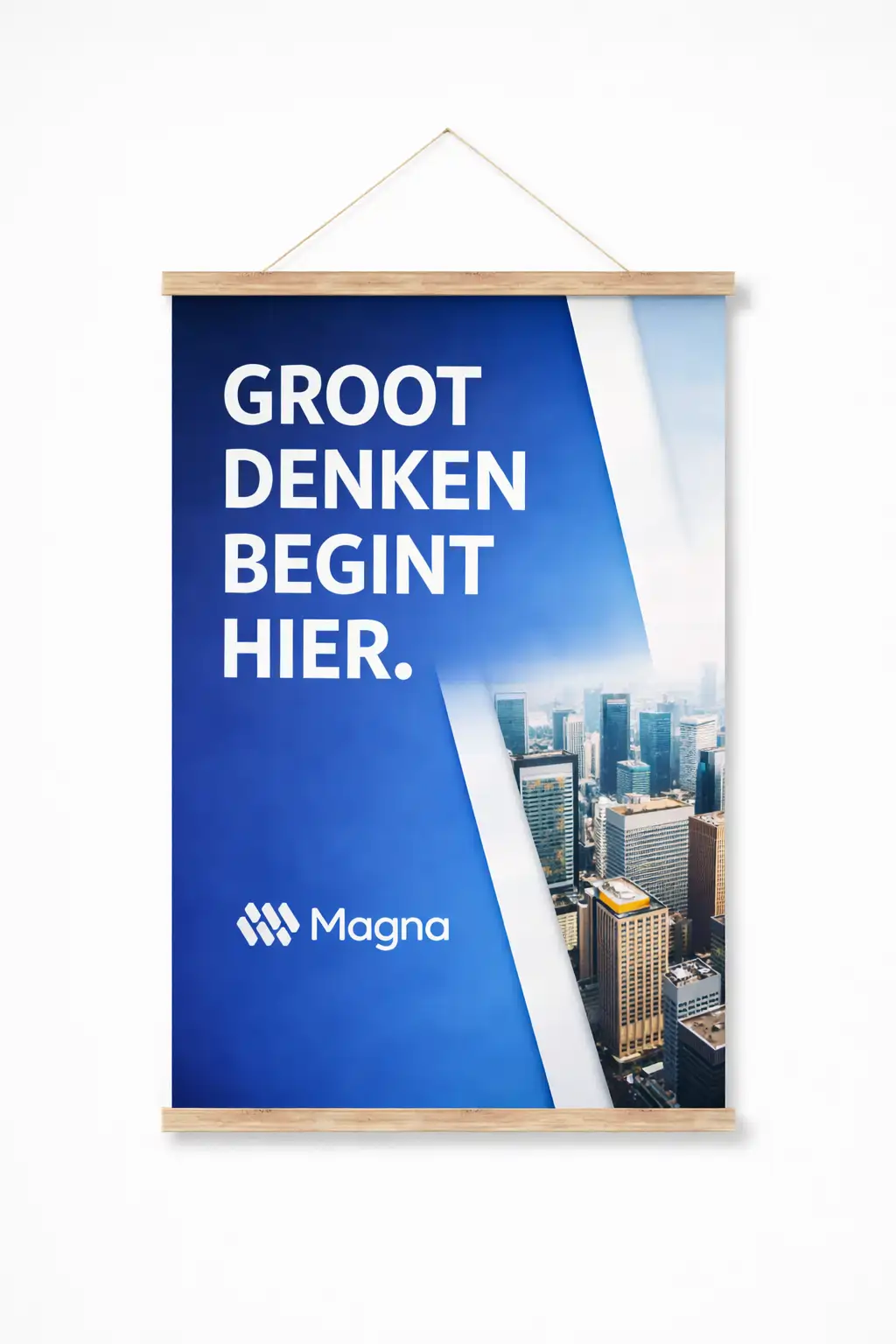 Posters met houten hanger