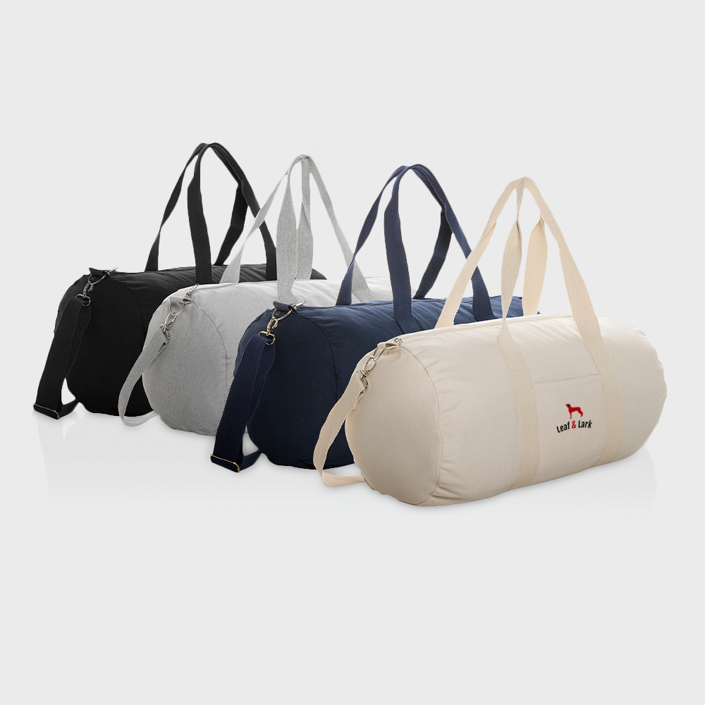 Impact Aware gerecycled canvas duffel tas