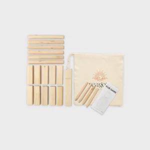 Houten kubb spel
