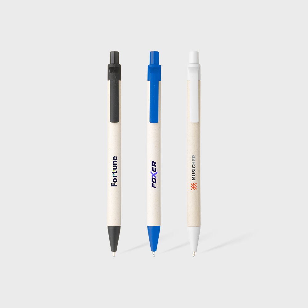 Gerecyclede pen van melkpakken