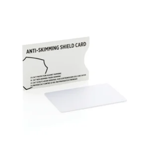 Anti-skimming beschermkaart met actieve stoorzender chip