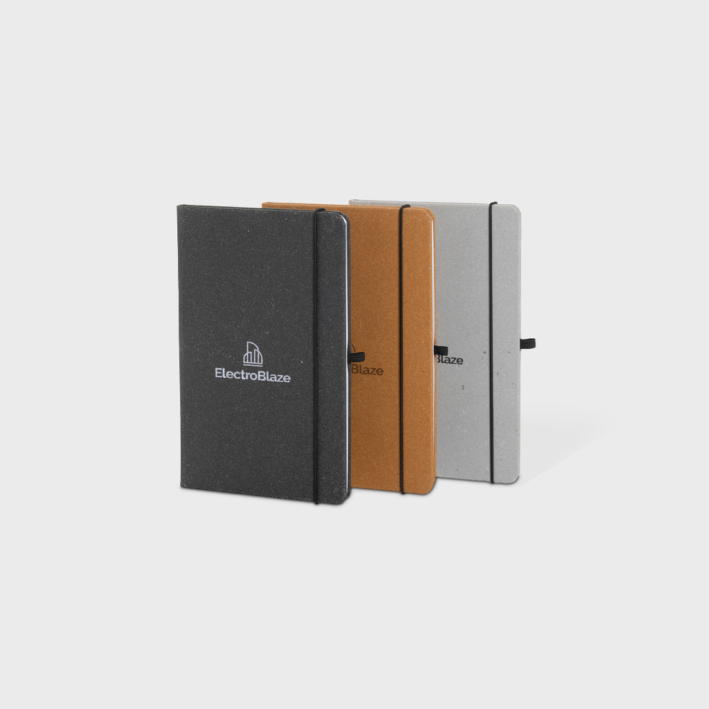 Gerecycled lederen hardcover notitieboek A5
