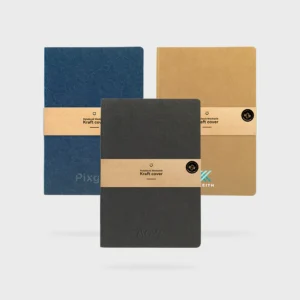 Navulbaar notitieboek van gerecycled leer