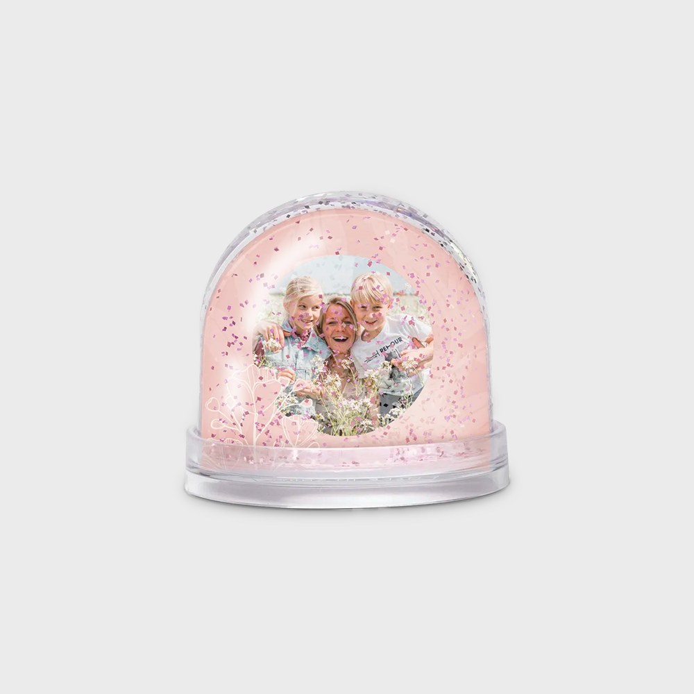 Gepersonaliseerde Glitter Sneeuwbol