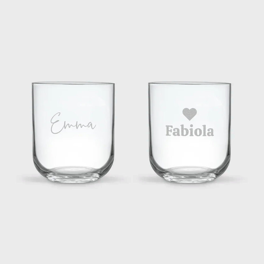 Gepersonaliseerd waterglas