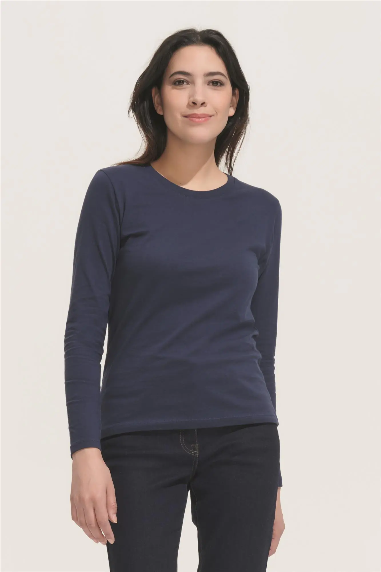 Dames T-shirt Lange mouw bedrukken