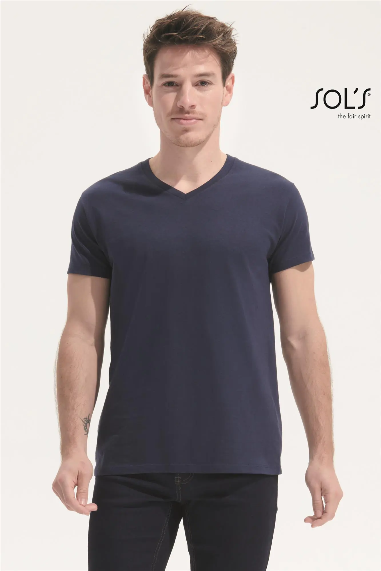 T-shirt Heren V-hals bedrukken
