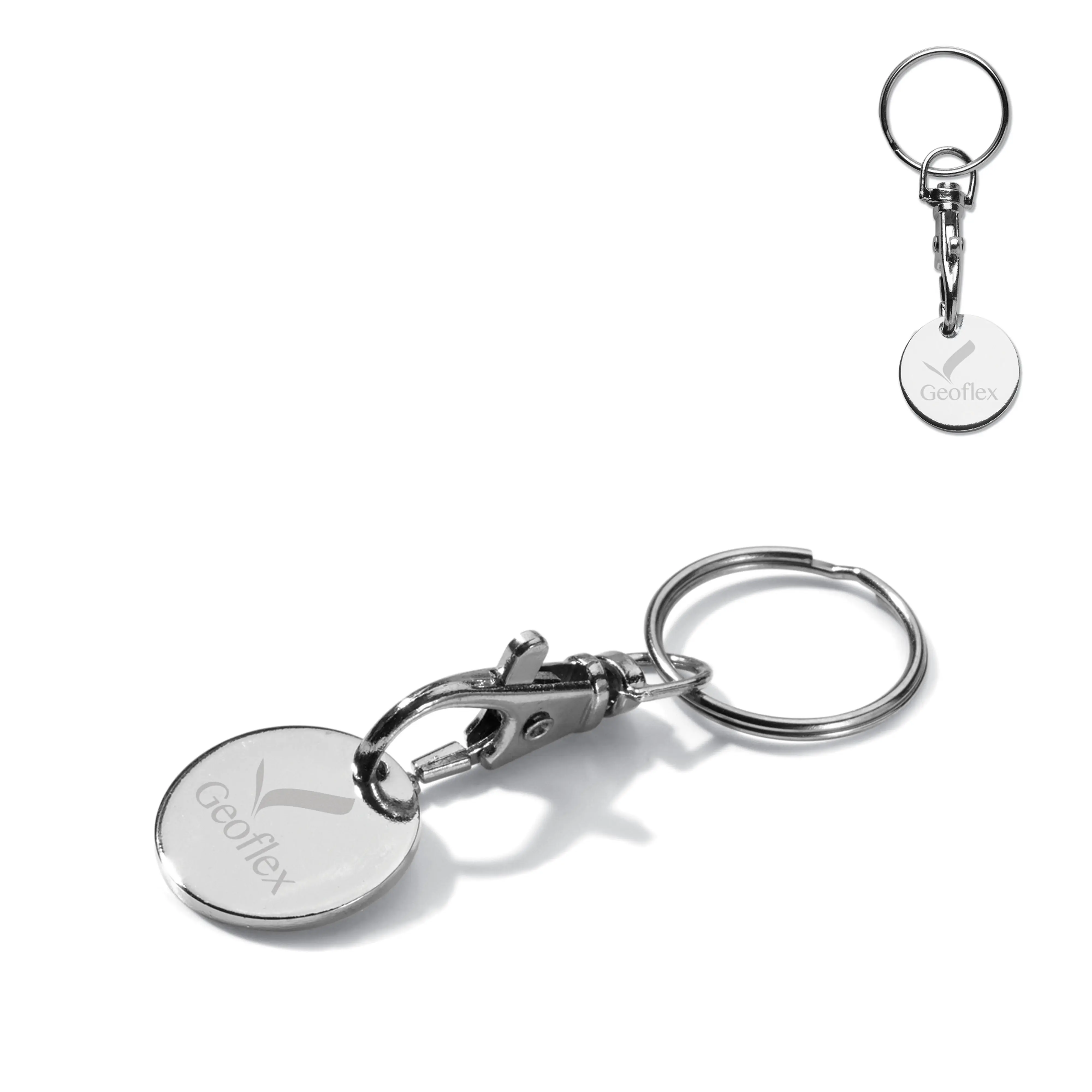 Sleutelhanger winkelwagenmuntje