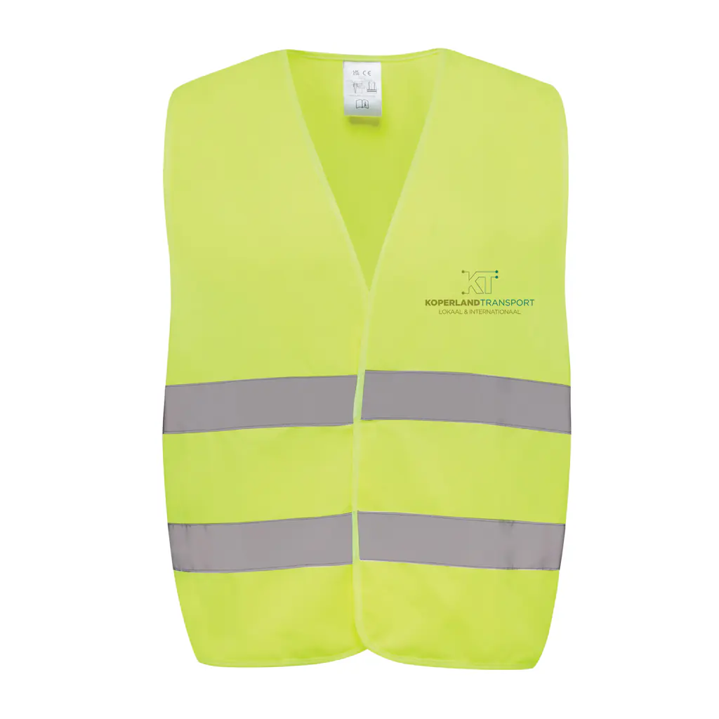 Alternative view of grs gerecycled PET reflecterend veiligheidsvest