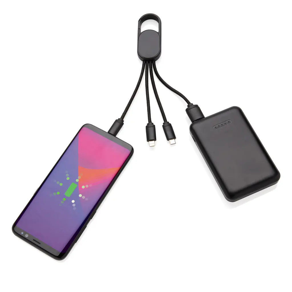 Alternative view of 4-in-1 kabel met karabijnhaak