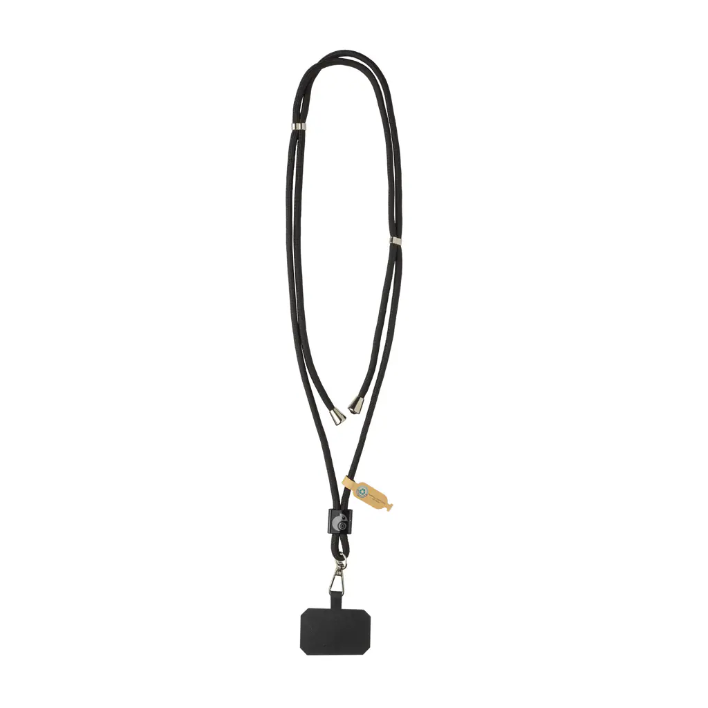 Alternative view of CarryLoop RCS rPET verstelbare lanyard met telefoonhouder