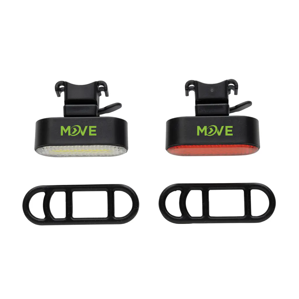 Alternative view of Lumino RCS rplastic USB-oplaadbare fietslamp set