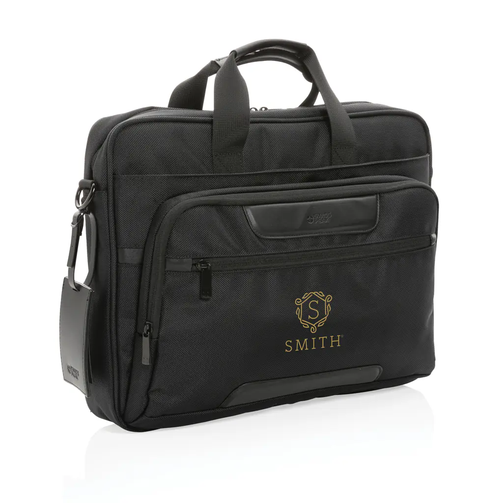 Alternative view of Swiss Peak AWARE RPET Voyager 15.6" laptoptas