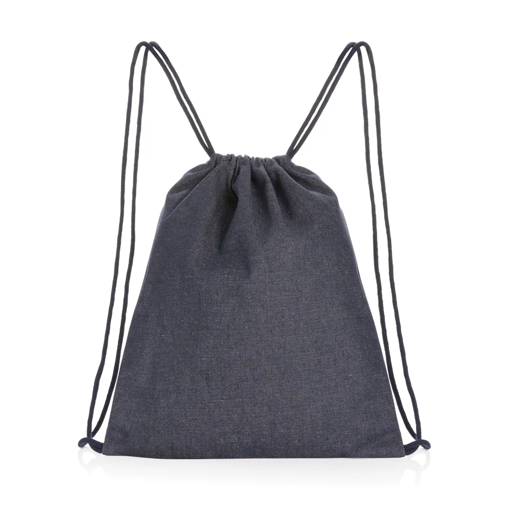 Impact AWARE recycled denim drawstring rugzak