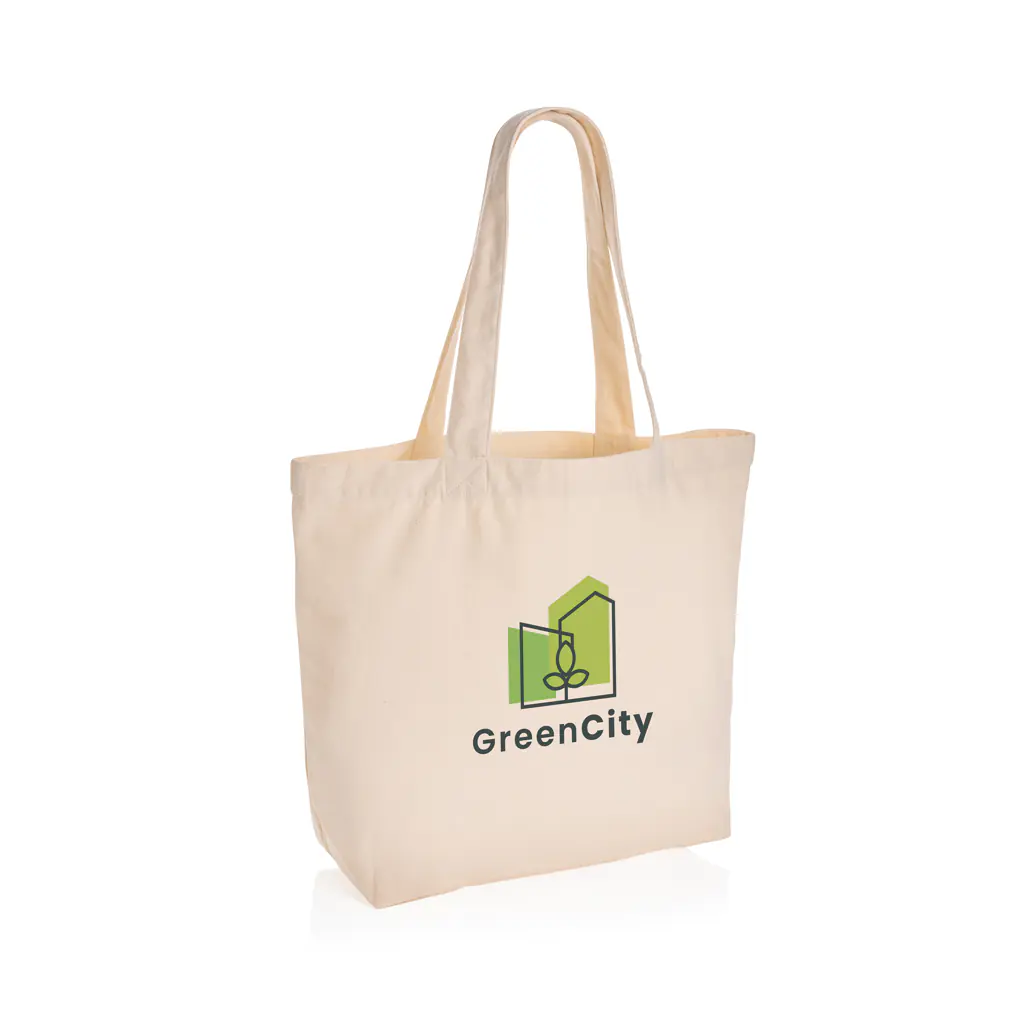 Alternative view of Impact AWARE re-canvas shopper met vakje 240 grs ongeverfd