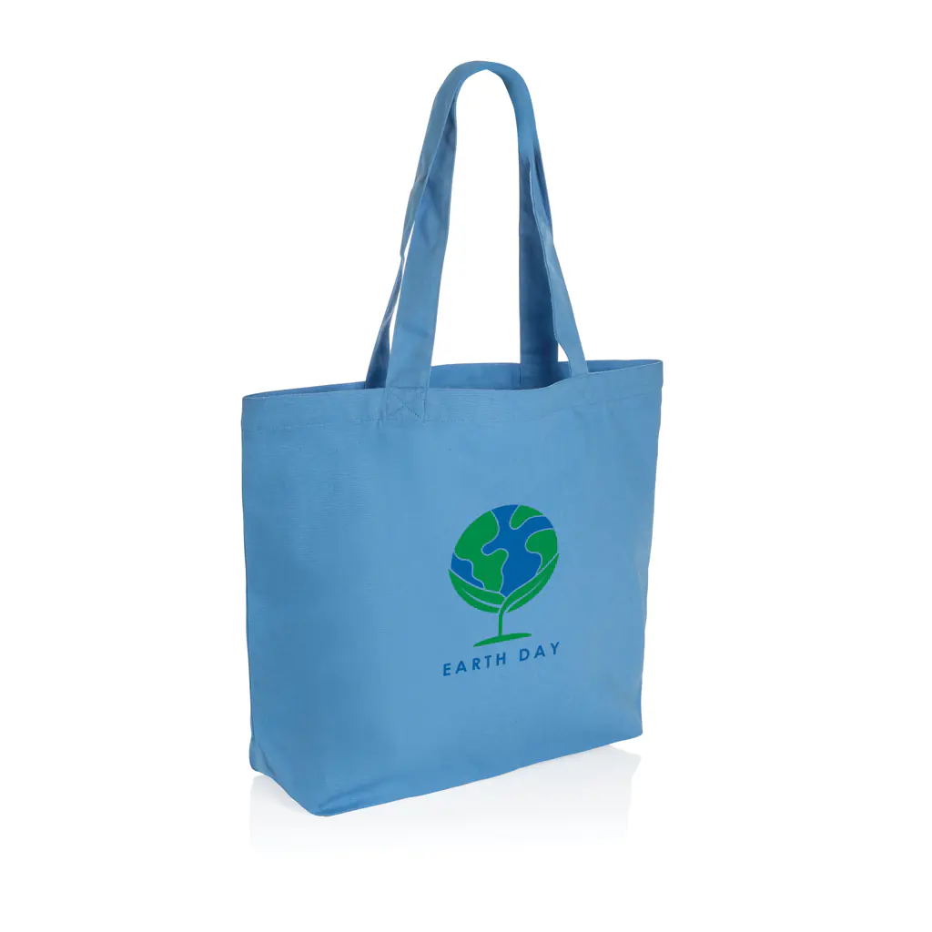 Alternative view of Impact AWARE recycled canvas shopper met vakje 240gsm