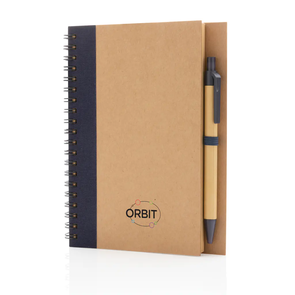 Alternative view of Kraft spiraal notitieboekje met pen