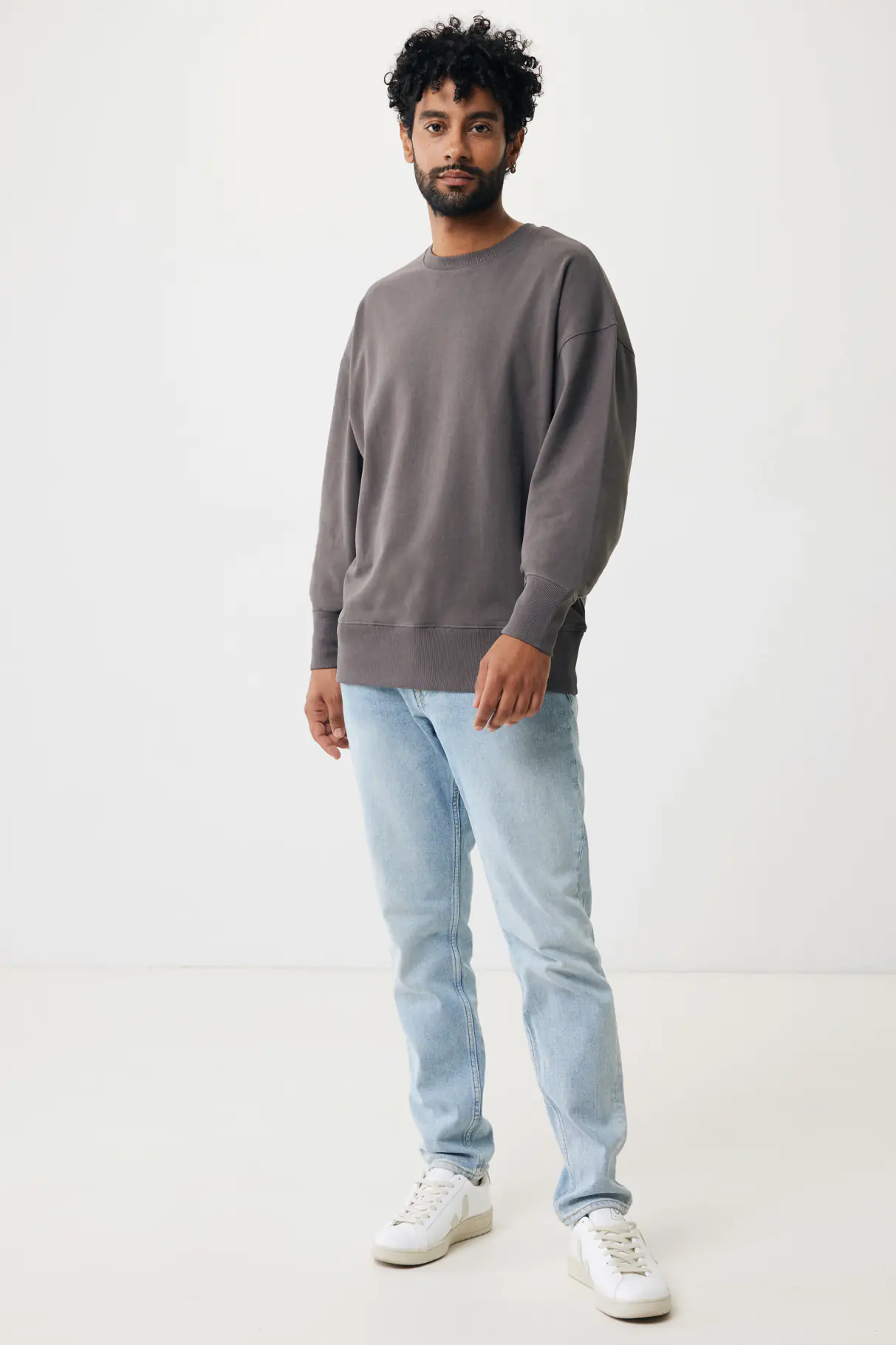 IQONIQ Kruger gerecycled katoen relaxed sweater