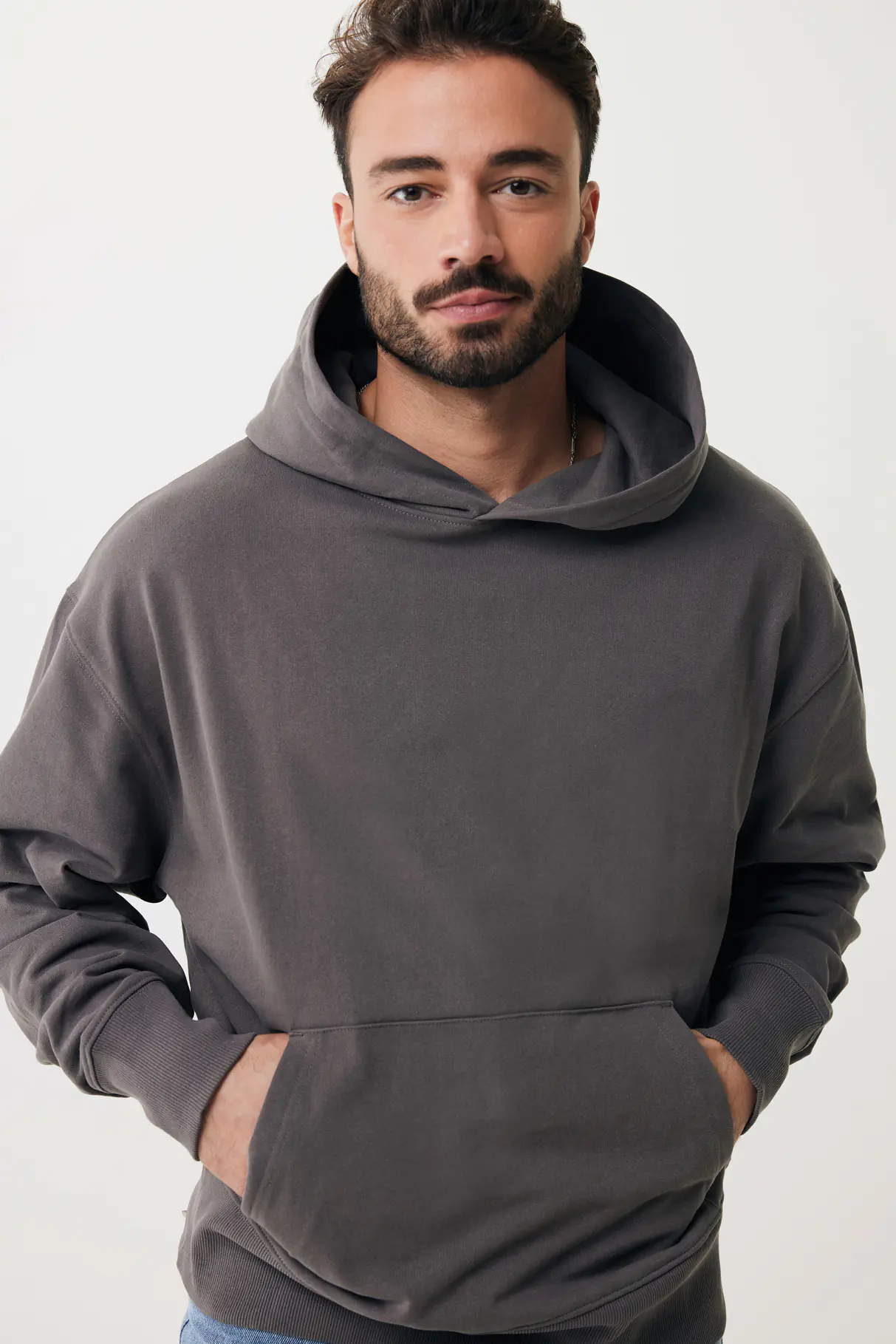 IQONIQ Yoho gerecycled katoen relaxed hoodie - Afbeelding 5