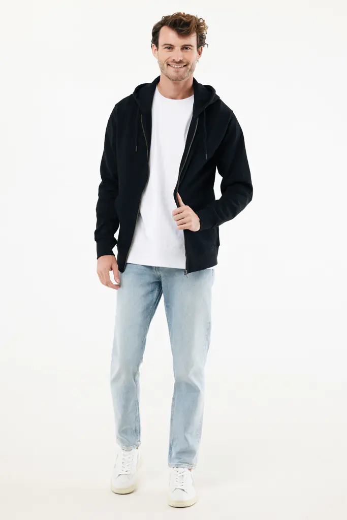 IQONIQ Abisko gerecycled katoen hoodie met rits