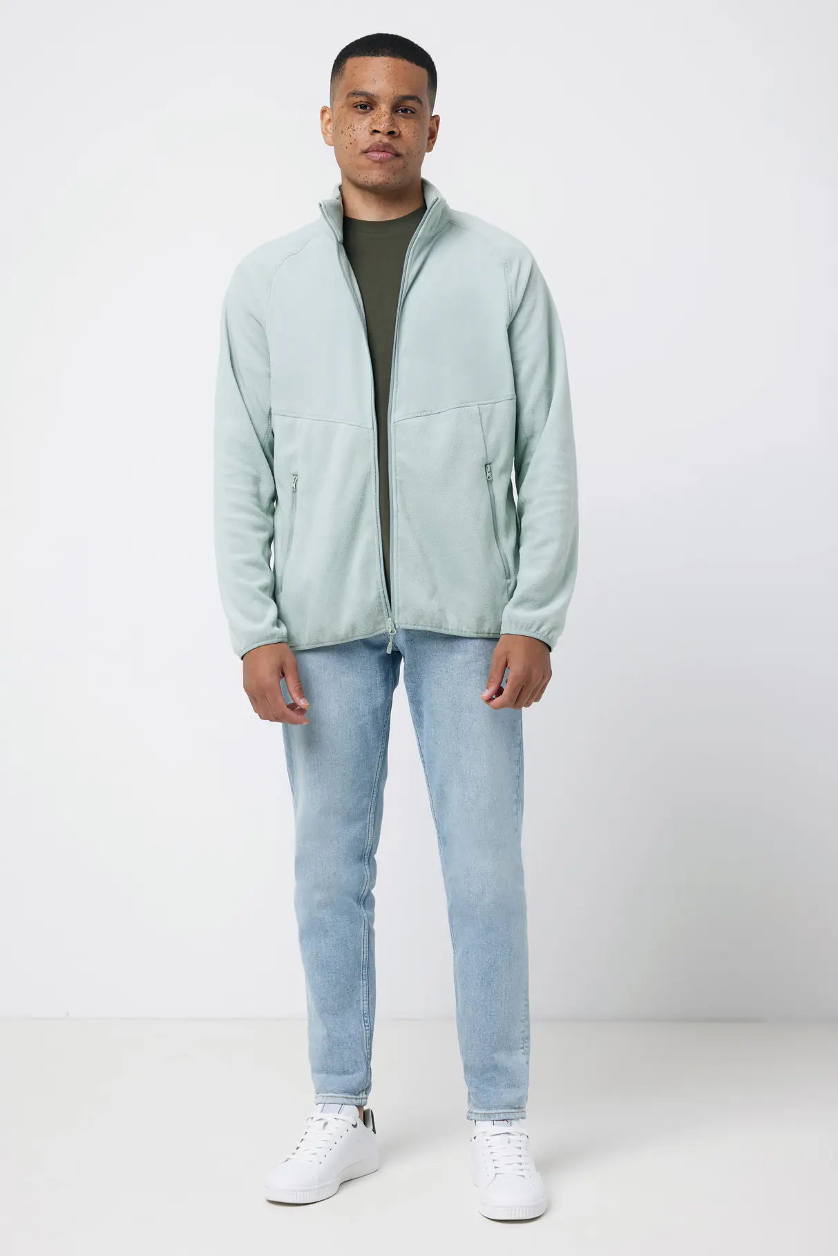IQONIQ Talung gerecycled polyester fleece jas met rits