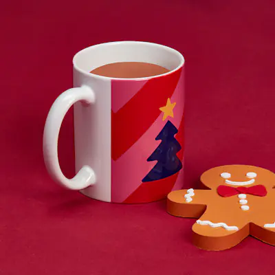 Kerstmok met naam of logo – Print Fabrique