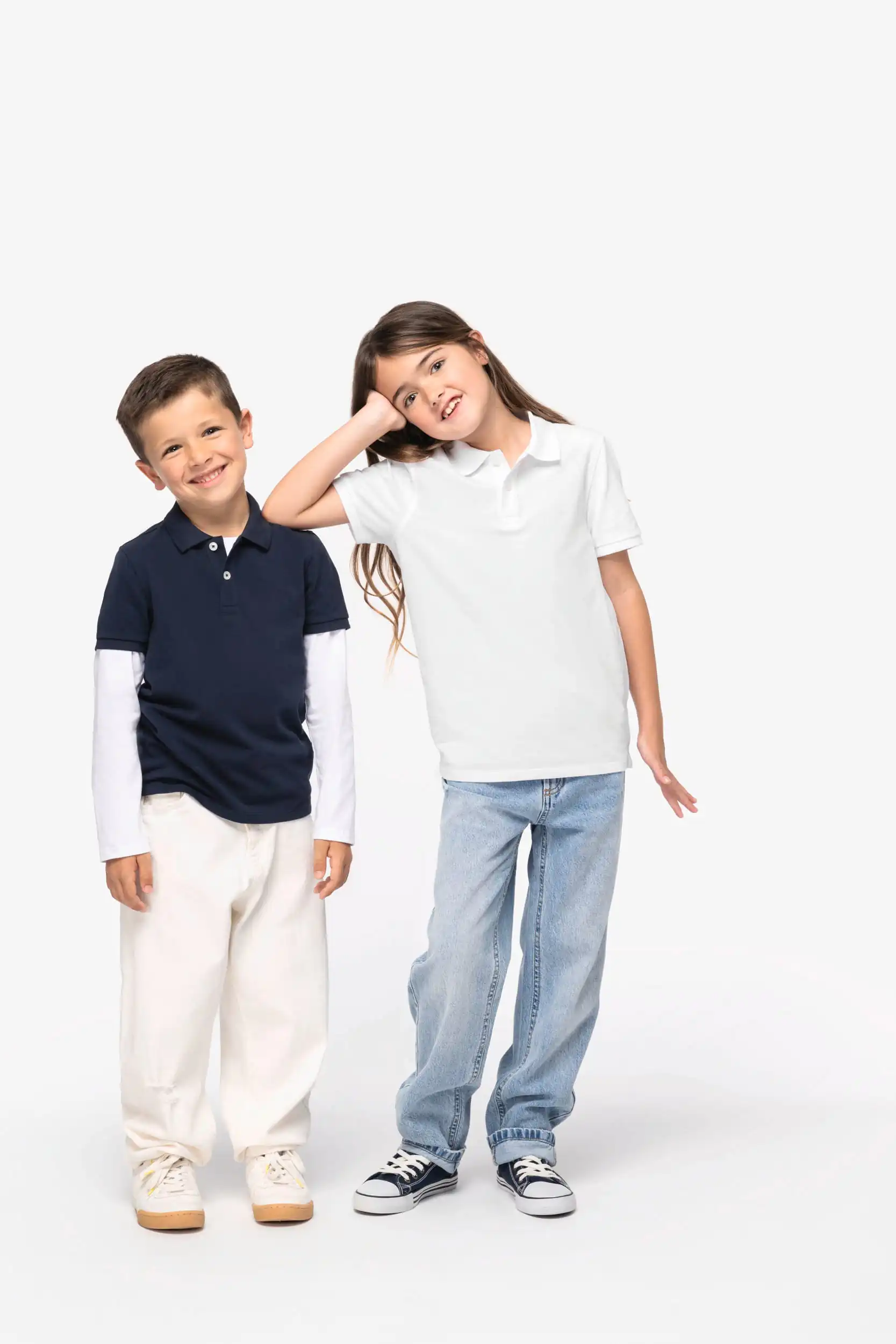 Ecologische kinderpolo in piquétricot