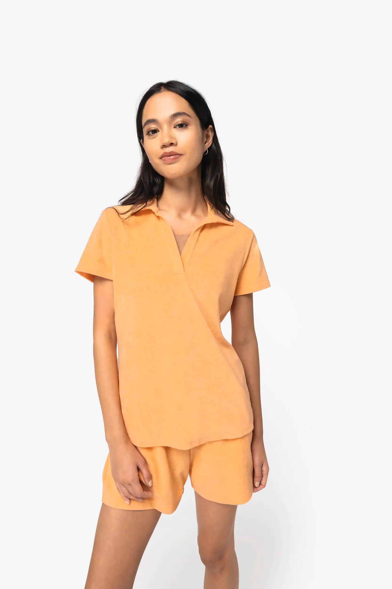 Ecologische badstof damespolo - Afbeelding 3