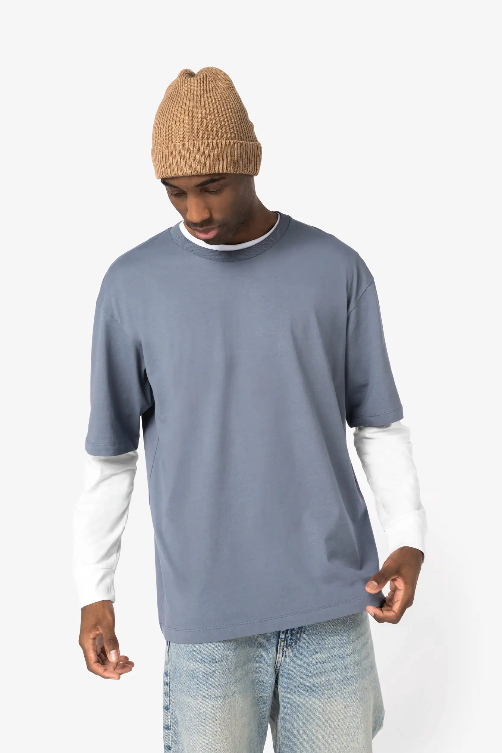 Ecologische oversized heren-t-shirt - Afbeelding 3