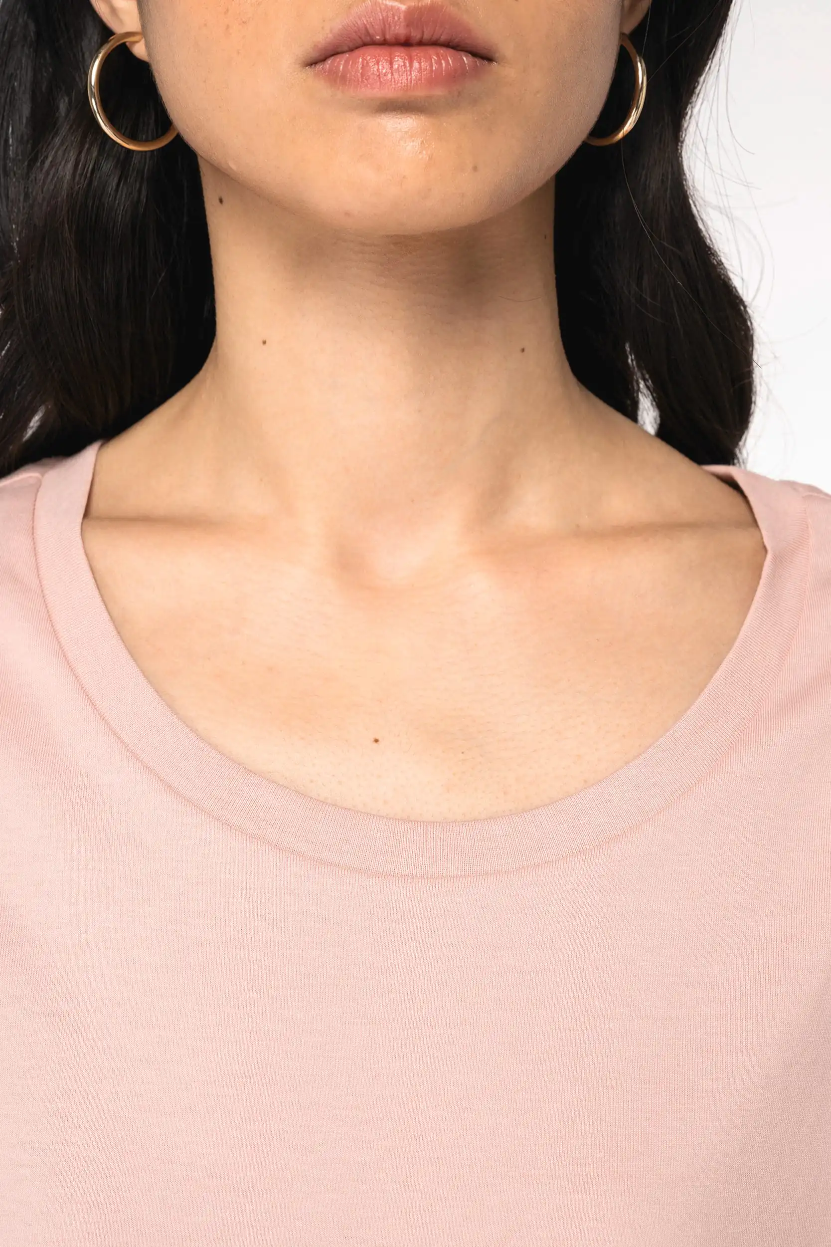 Ecologisch dames t-shirt met mouwen met omslag - Afbeelding 6