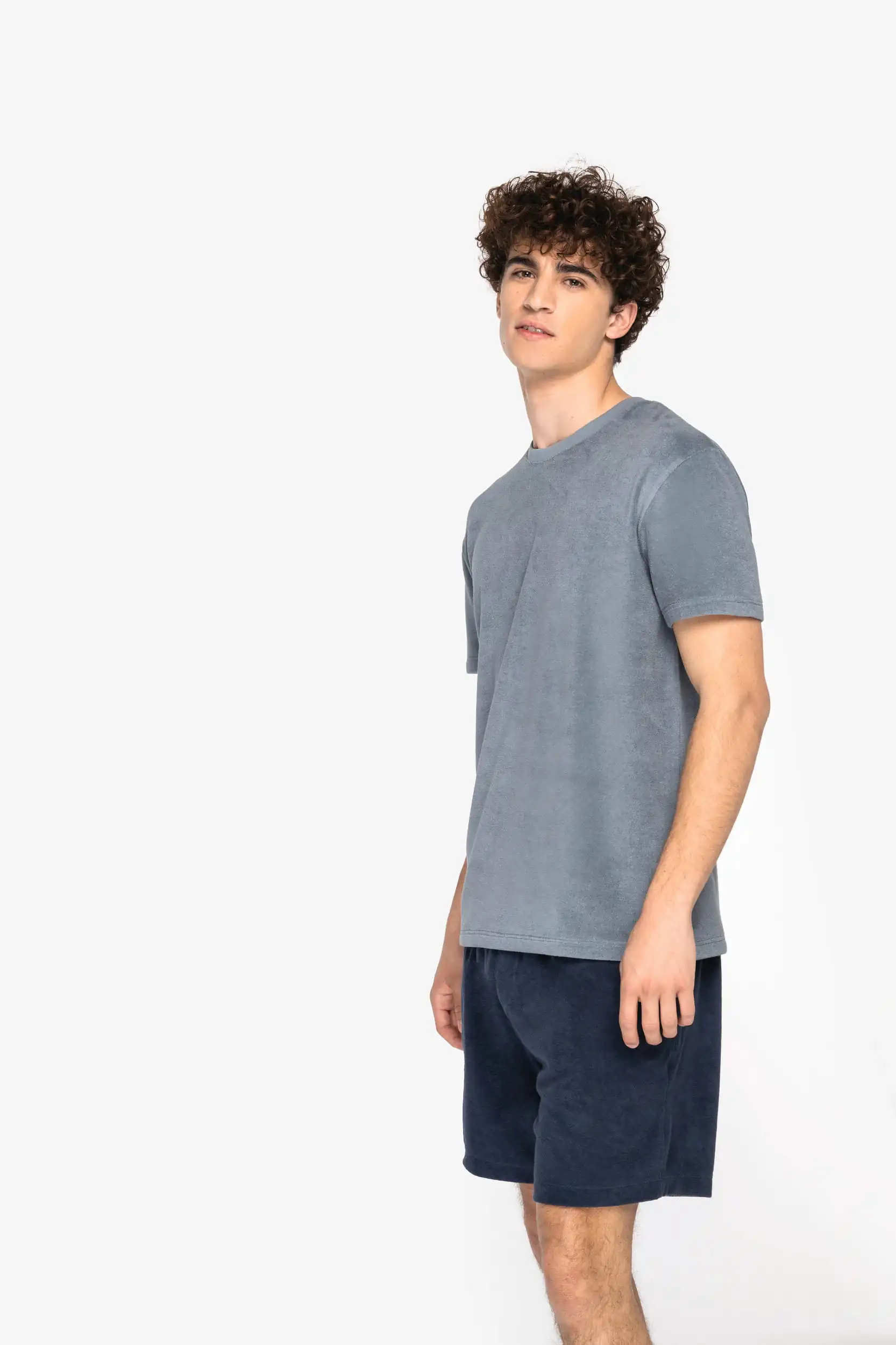 Ecologisch badstof herenshirt - Afbeelding 3