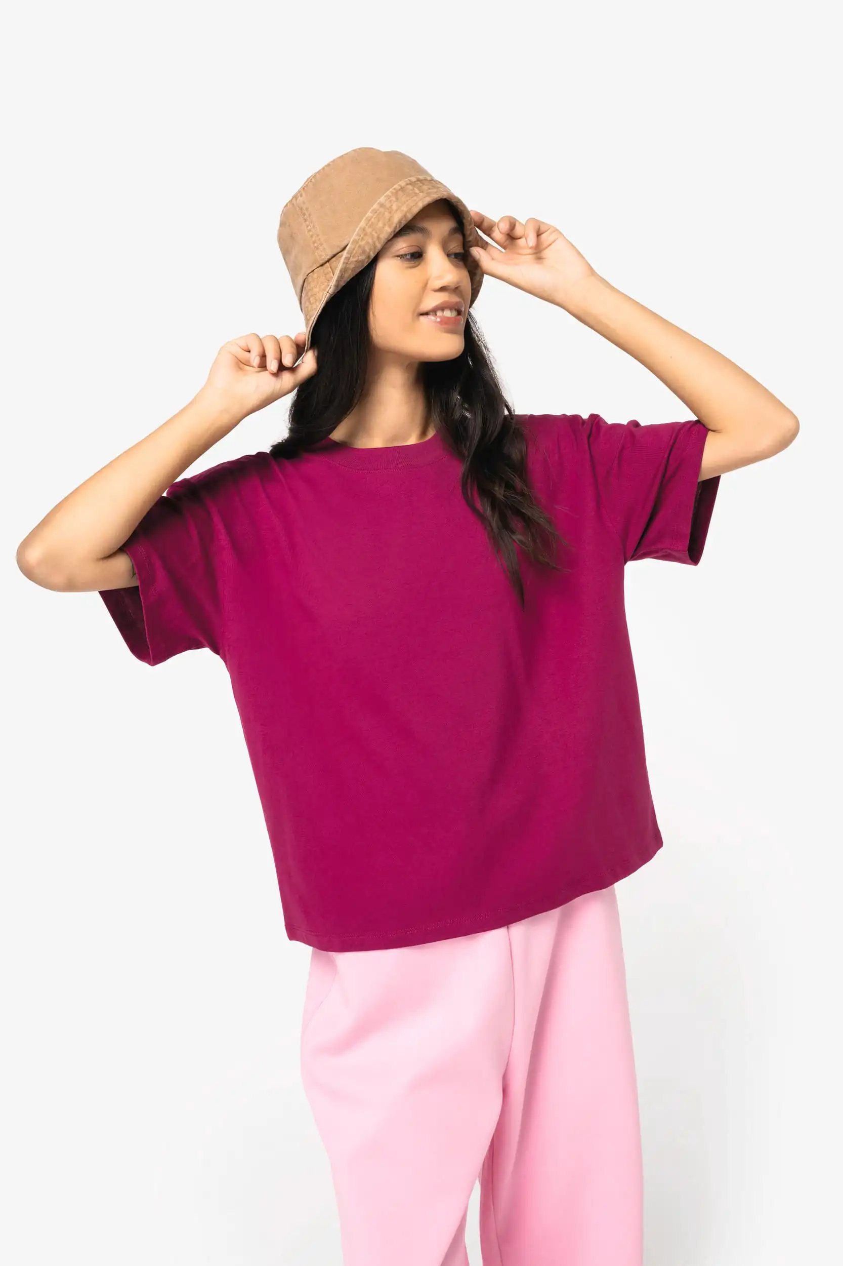 Ecologisch oversized dames-T-shirt - Afbeelding 4