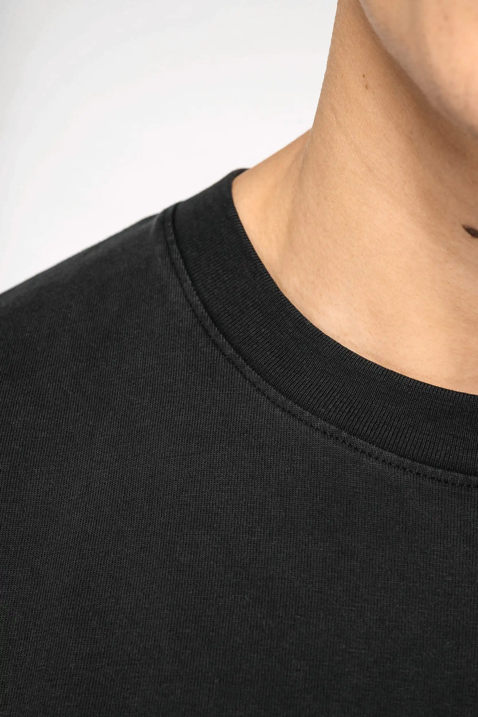 Ecologisch oversized verwassen heren-T-shirt - Afbeelding 7